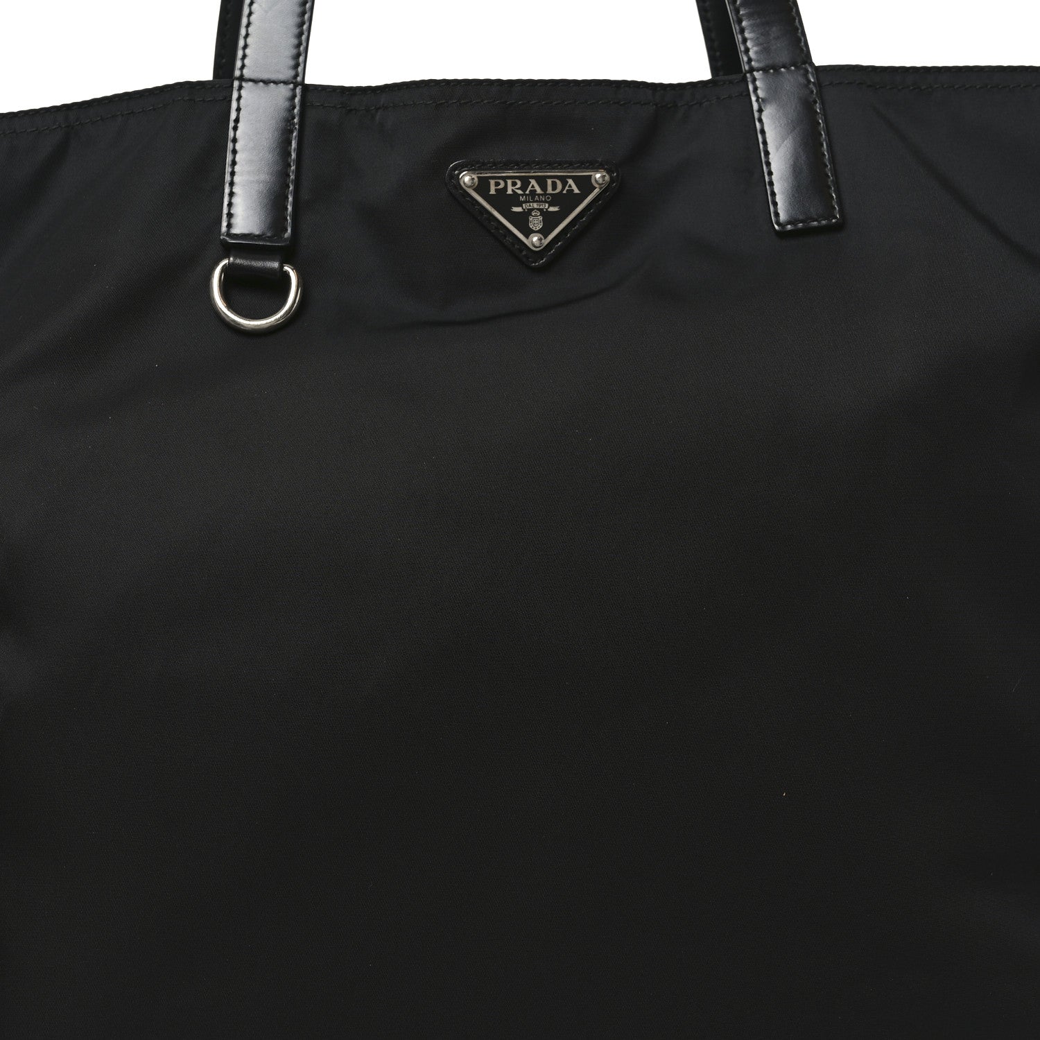 Tessuto Nylon Shopping Tote Black