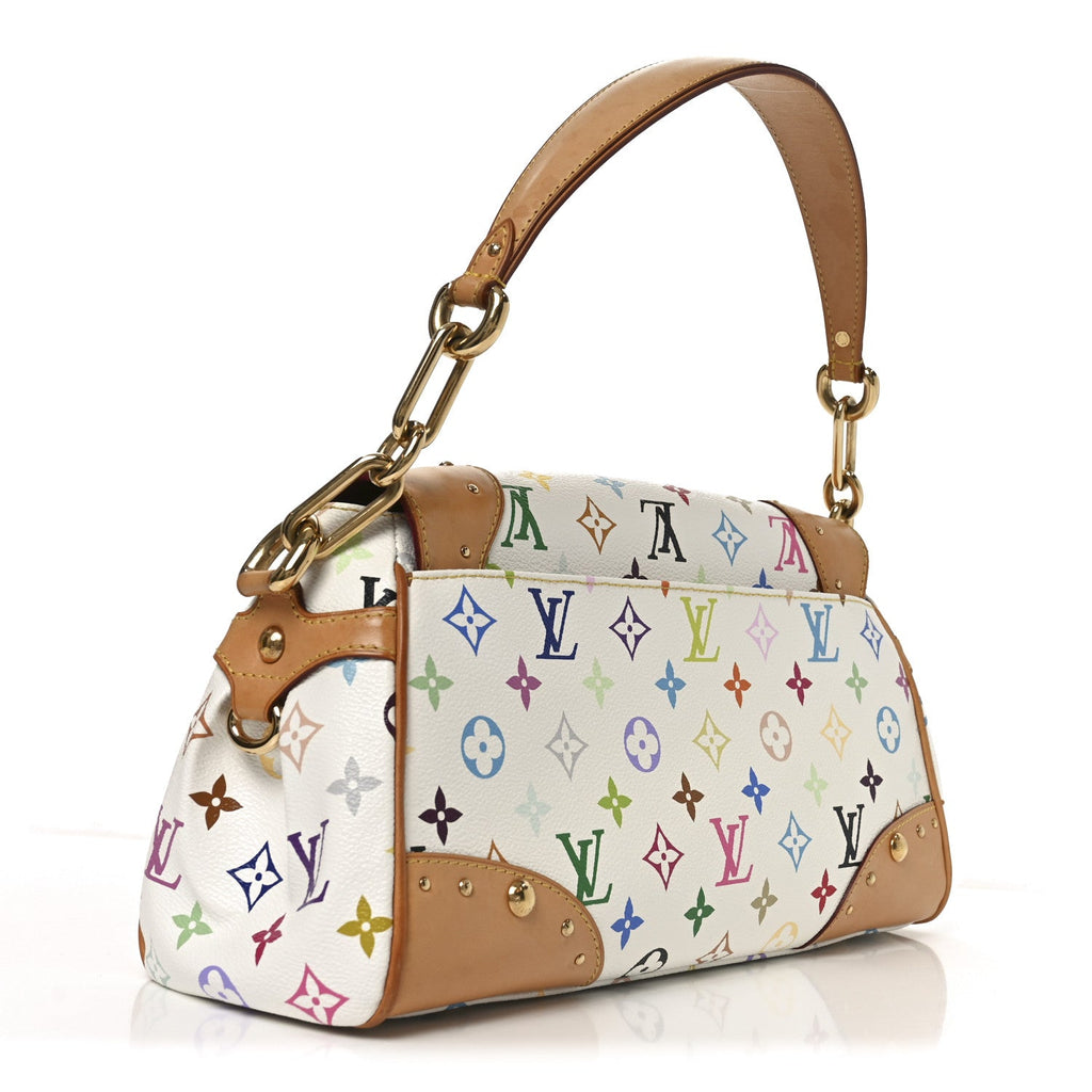 Monogram Multicolor Beverly MM White