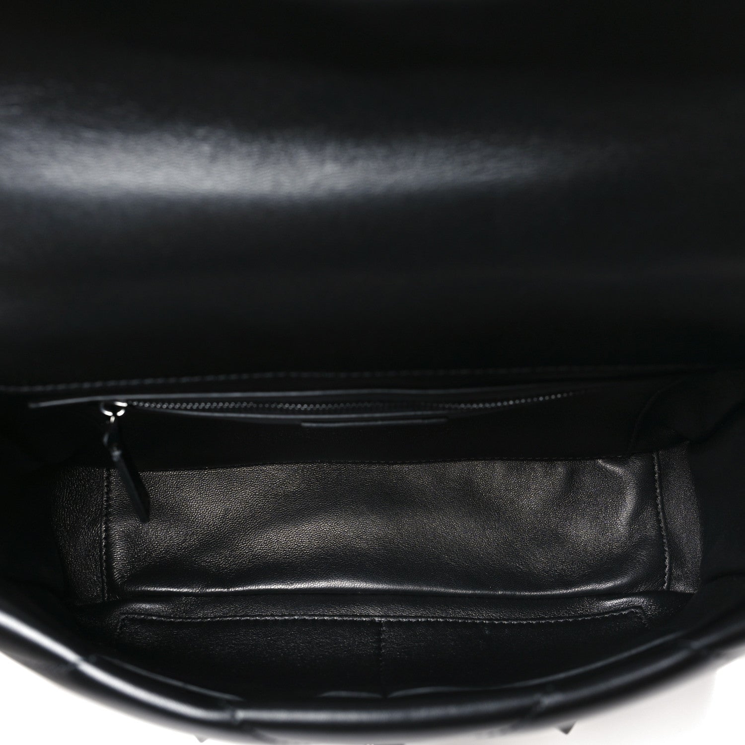 Nappa Monochrome Large Roman Stud Shoulder Bag Black
