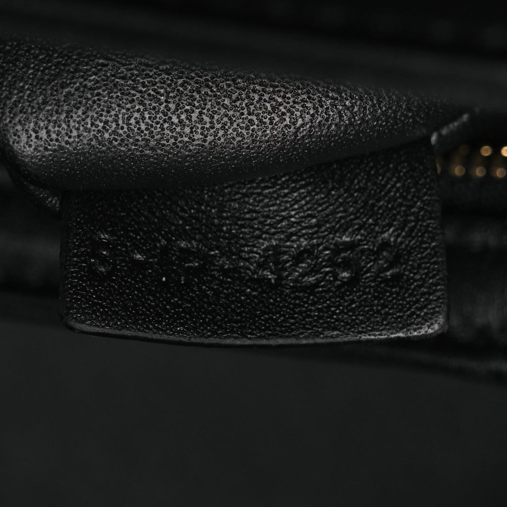 Shiny Calfskin Medium Triomphe Black