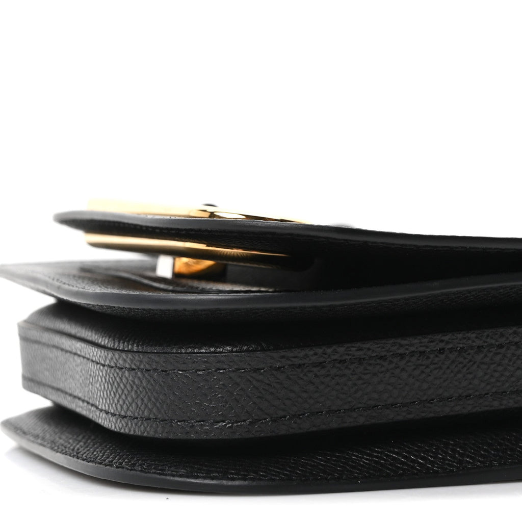 Alpina Calfskin Toy Lingot Crossbody Black