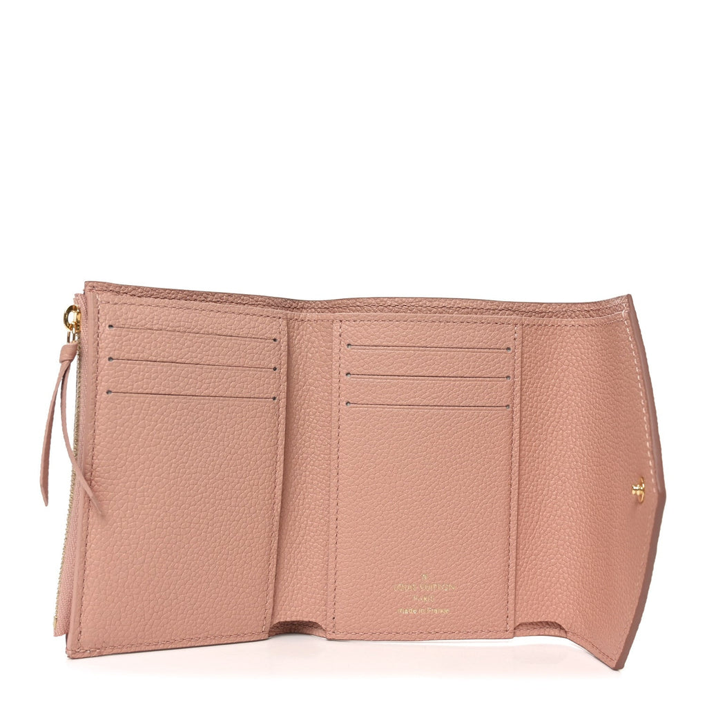 Empreinte Monogram Giant Victorine Wallet Rose Trianon Creme