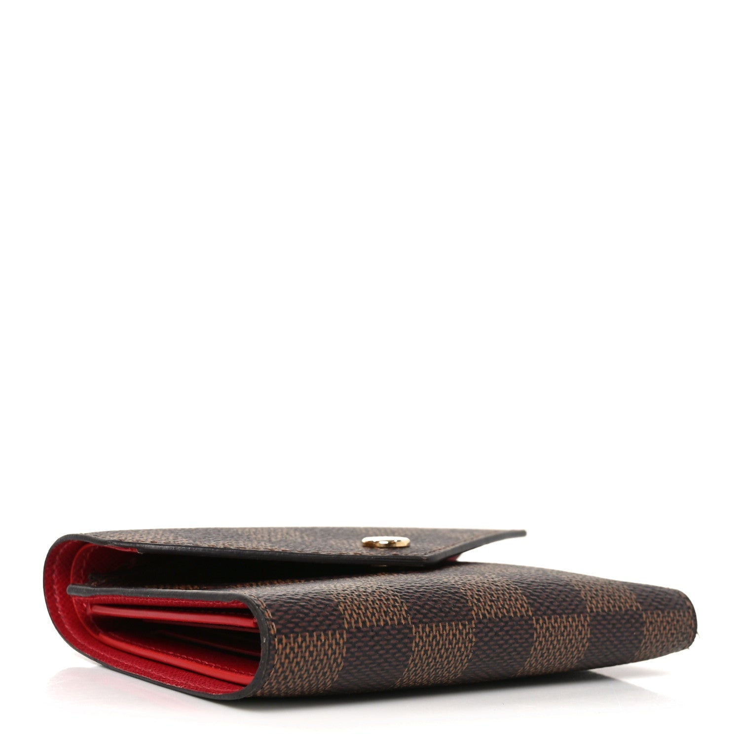 Damier Ebene Victorine Wallet Rouge
