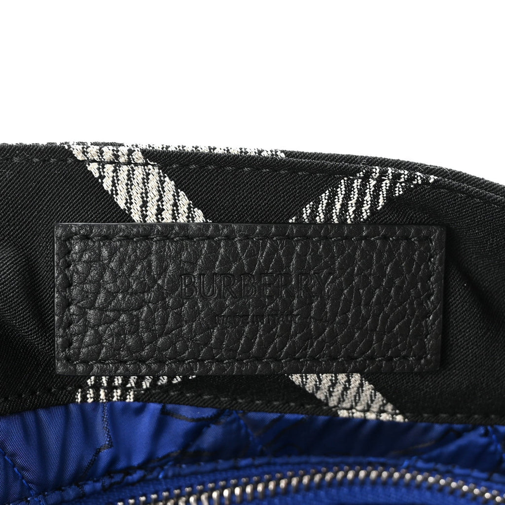 Jacquard Check Festival Tote Black White