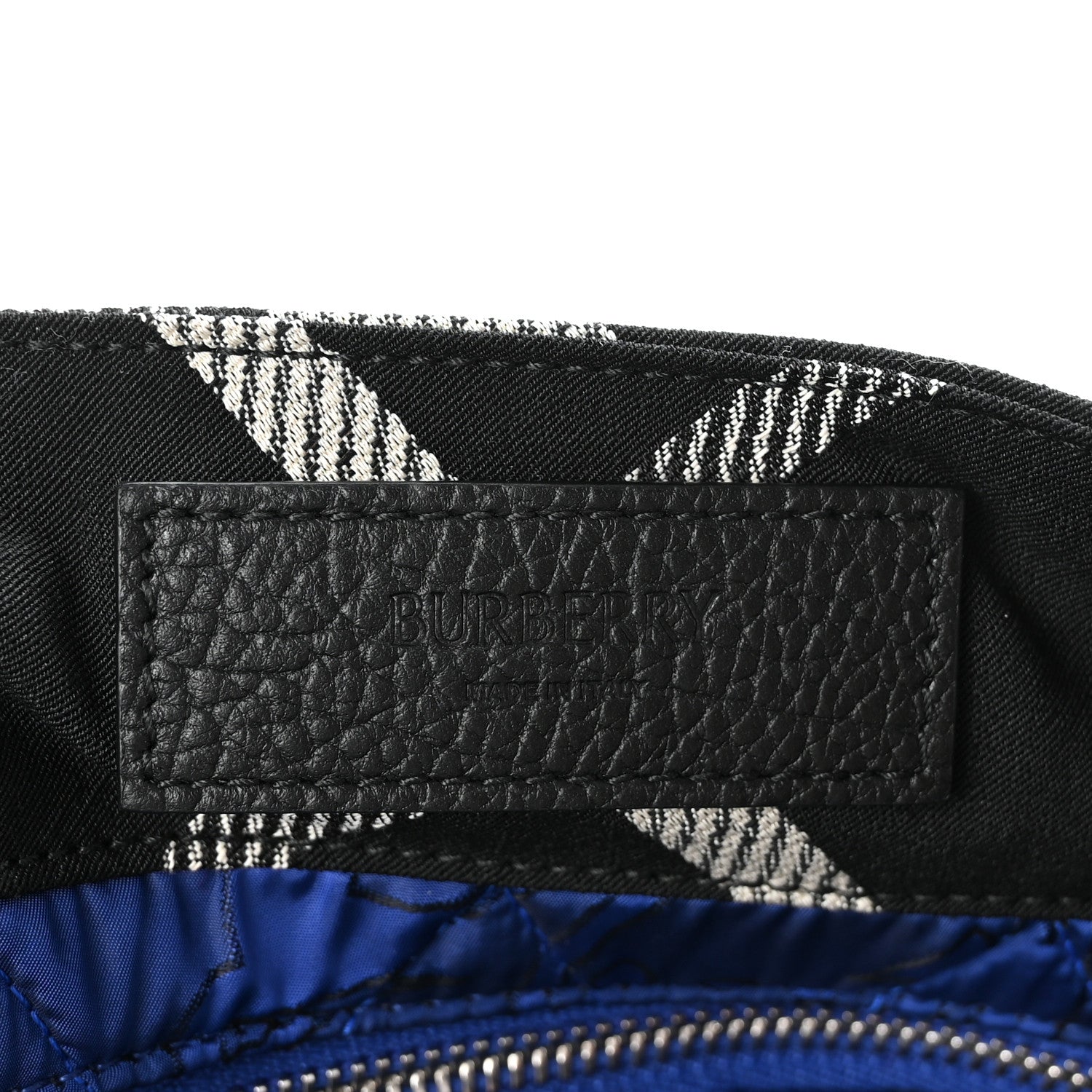Jacquard Check Festival Tote Black White