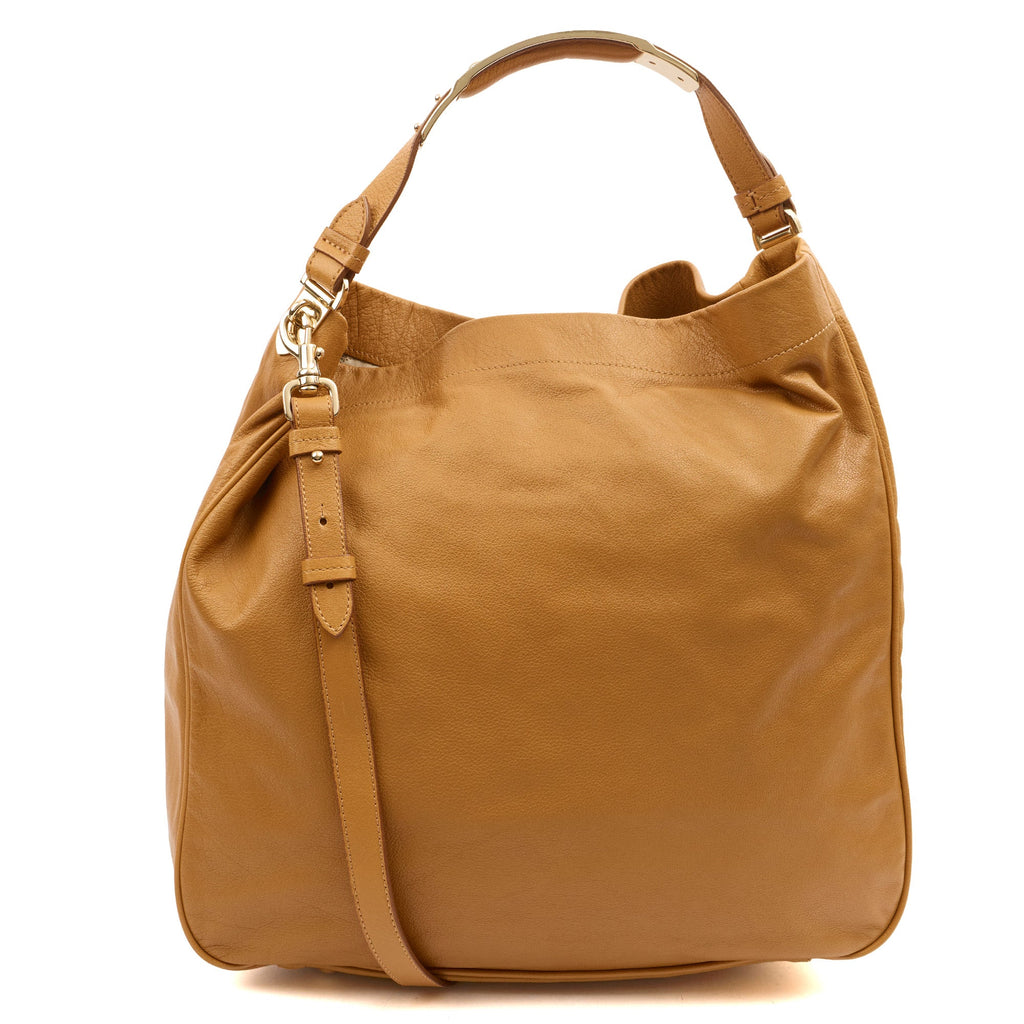 Mulberry Tote Evelina Hobo in Deer Brown, Calfskin Leather