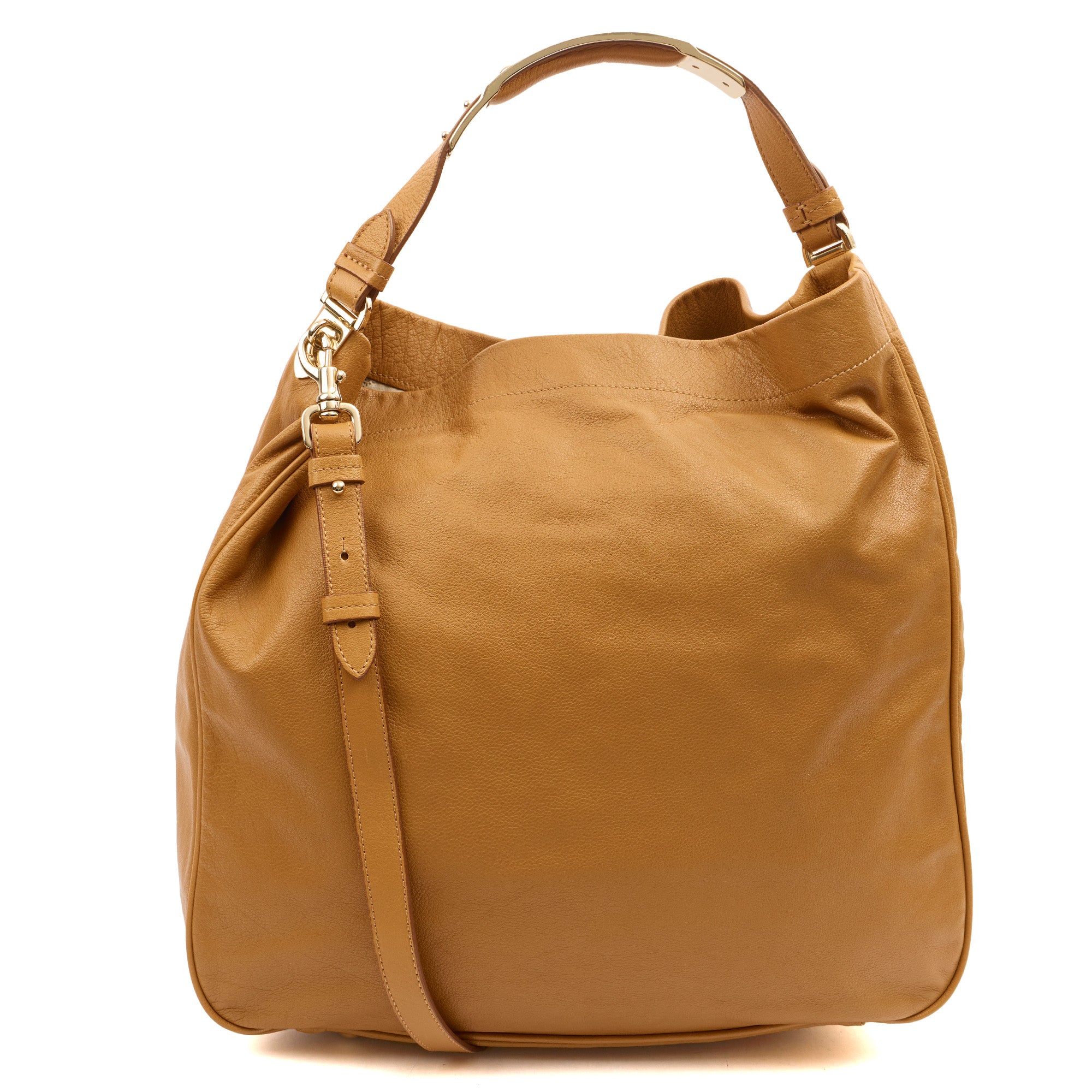 Mulberry Tote Evelina Hobo in Deer Brown, Calfskin Leather