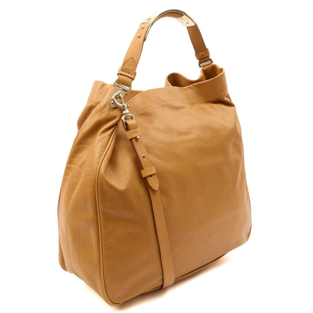 Mulberry Tote Evelina Hobo in Deer Brown, Calfskin Leather