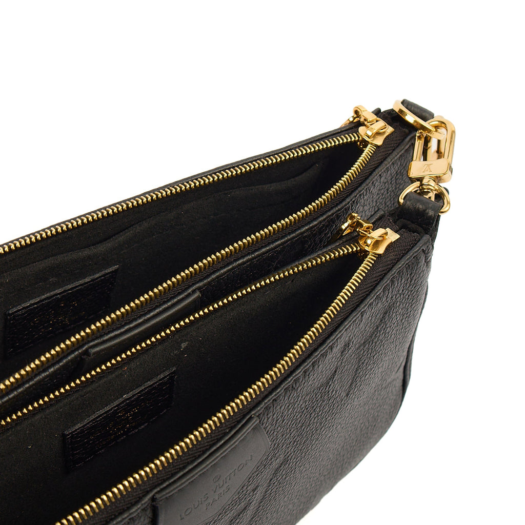 Louis Vuitton Cross Body Multi Pochette Accessoires in Black, Empreinte Leather