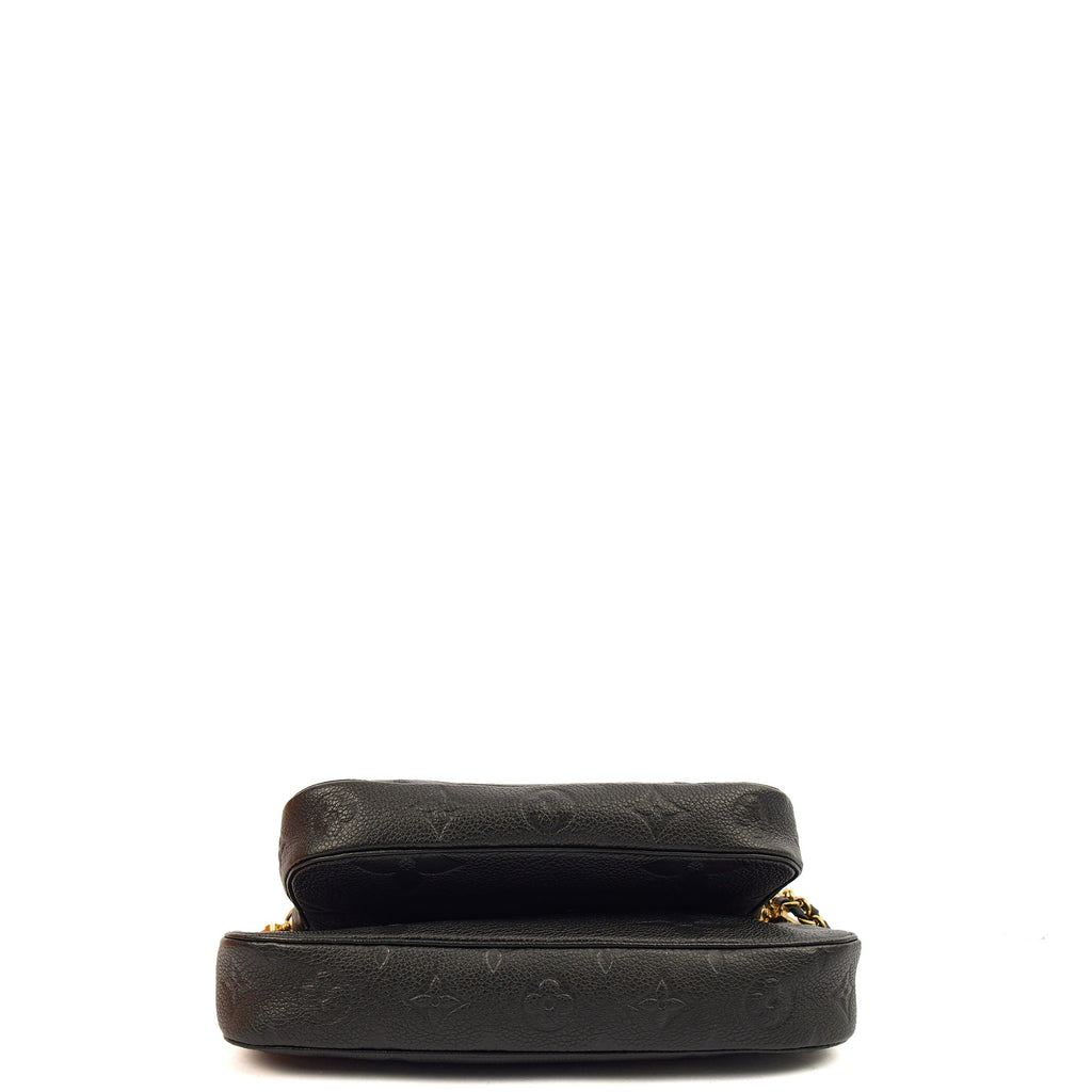Louis Vuitton Cross Body Multi Pochette Accessoires in Black, Empreinte Leather