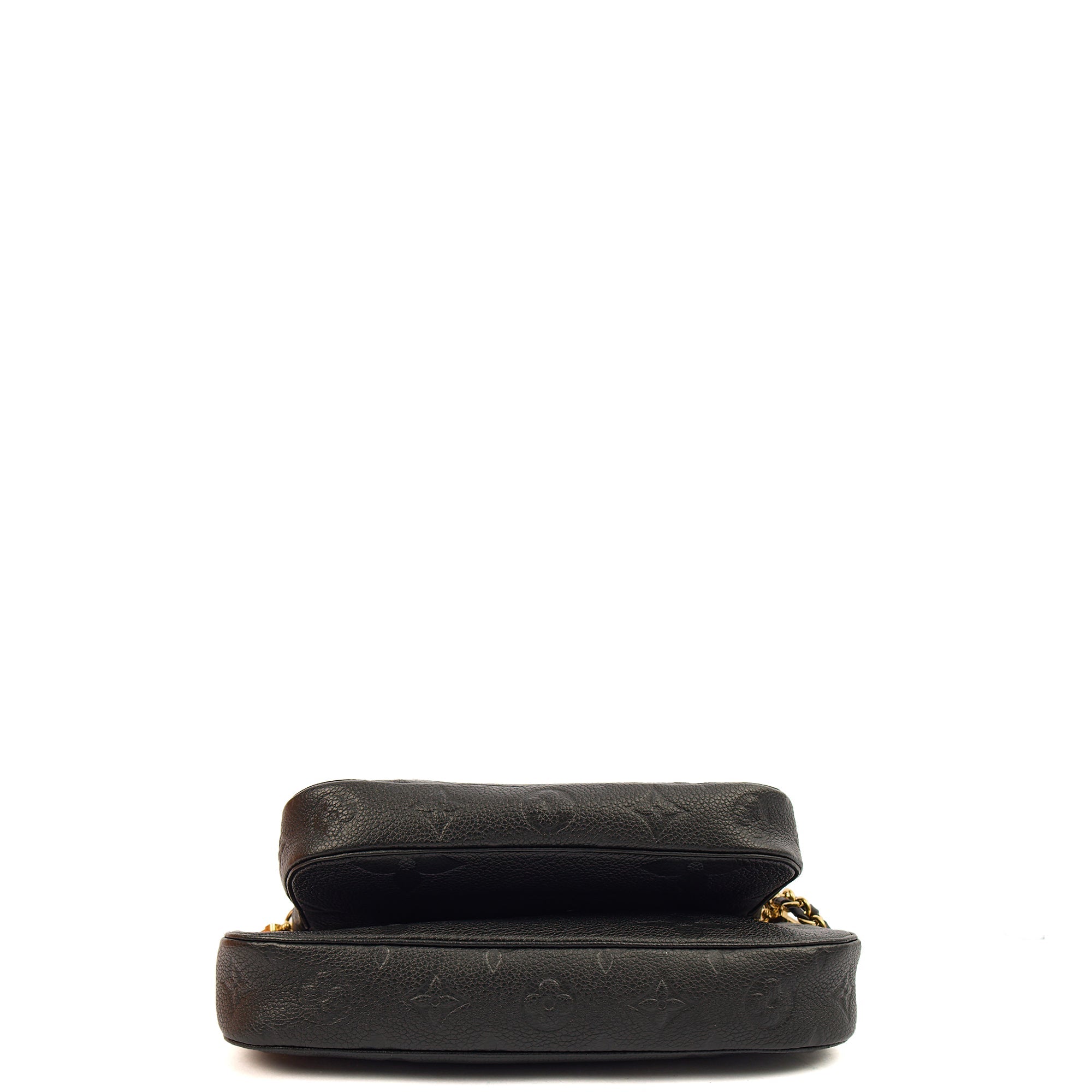 Louis Vuitton Cross Body Multi Pochette Accessoires in Black, Empreinte Leather