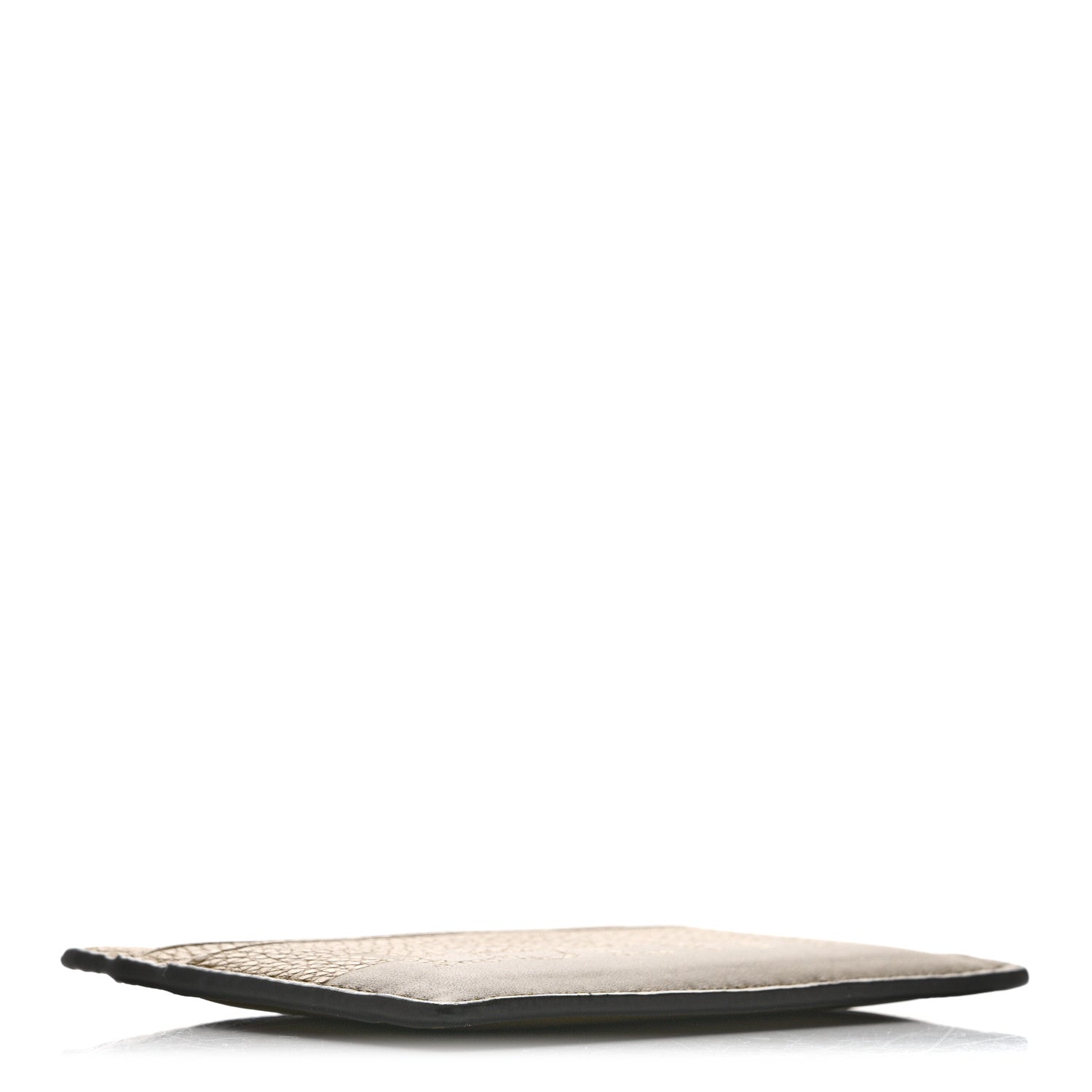 Grained Calfskin Signature Plain  Holder