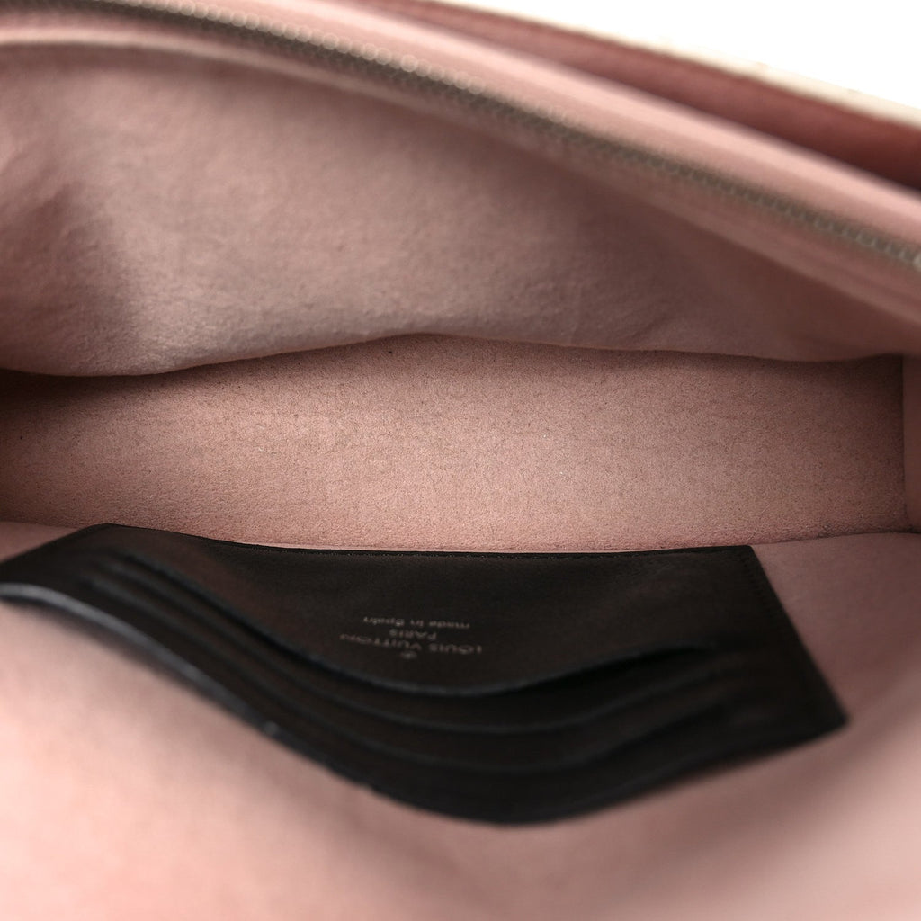 Calfskin My Lockme Chain Pochette Rose Ballet White