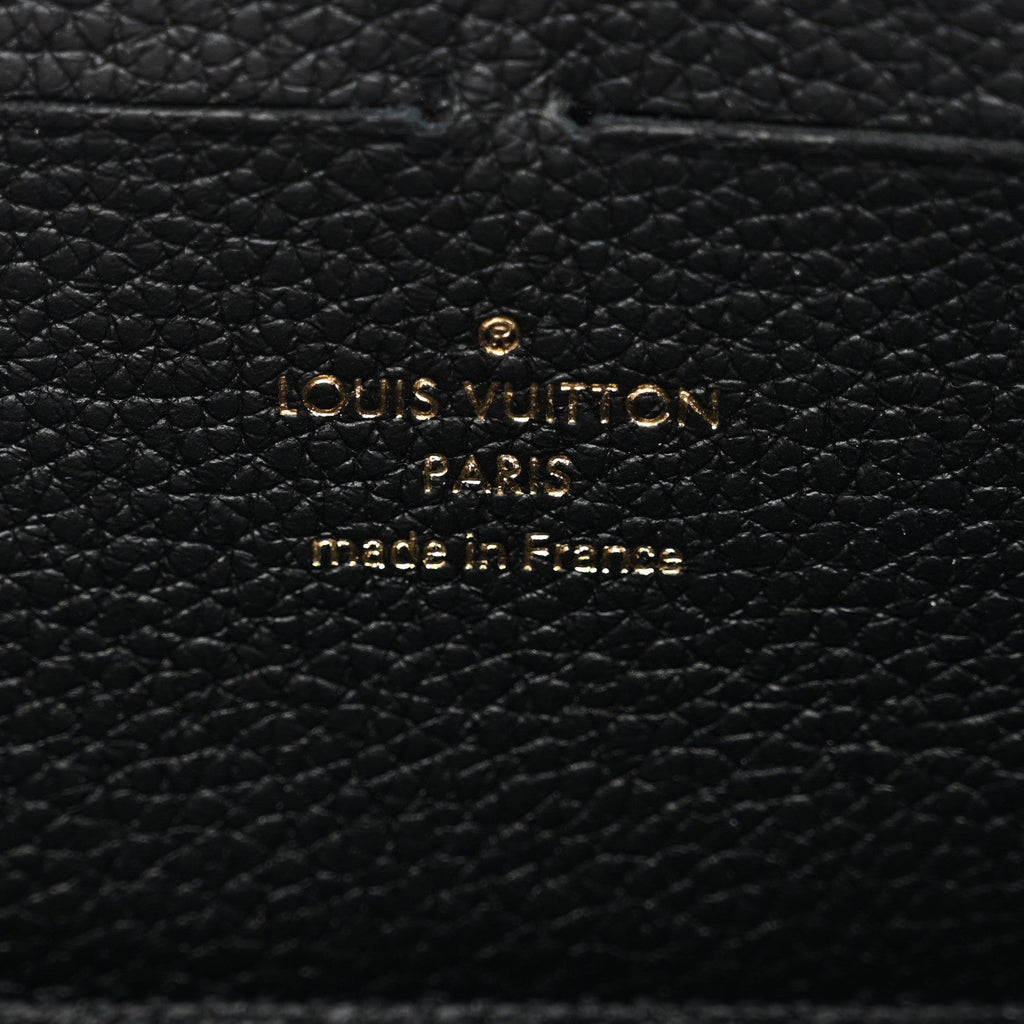 Empreinte Monogram Giant Clemence Wallet Black Beige