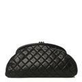 Lambskin Quilted Timeless Clutch Black