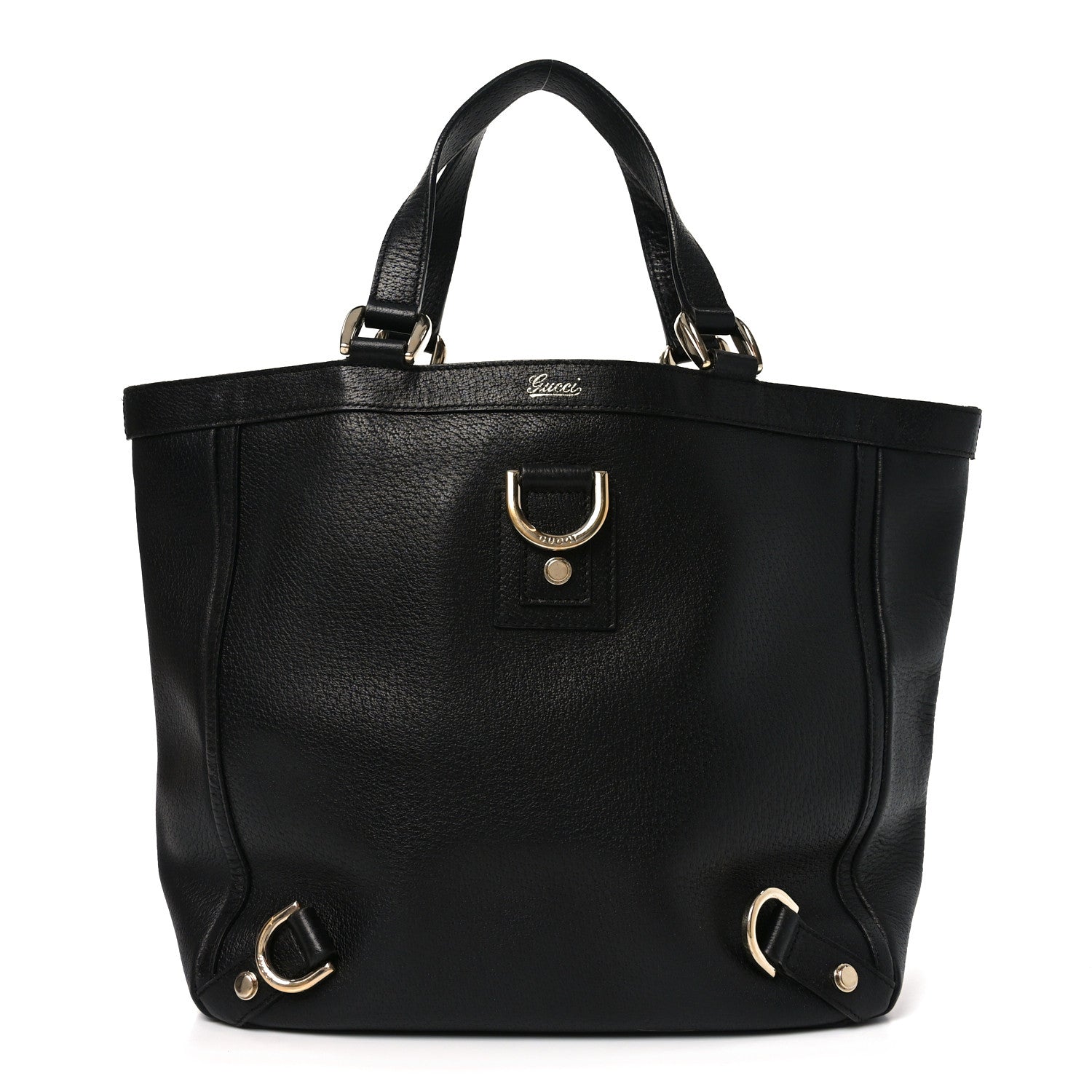 Calfskin Small Abbey Tote Black