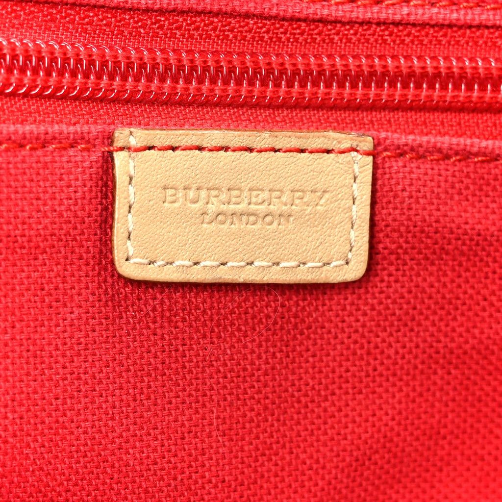 Vintage Check Tote Red