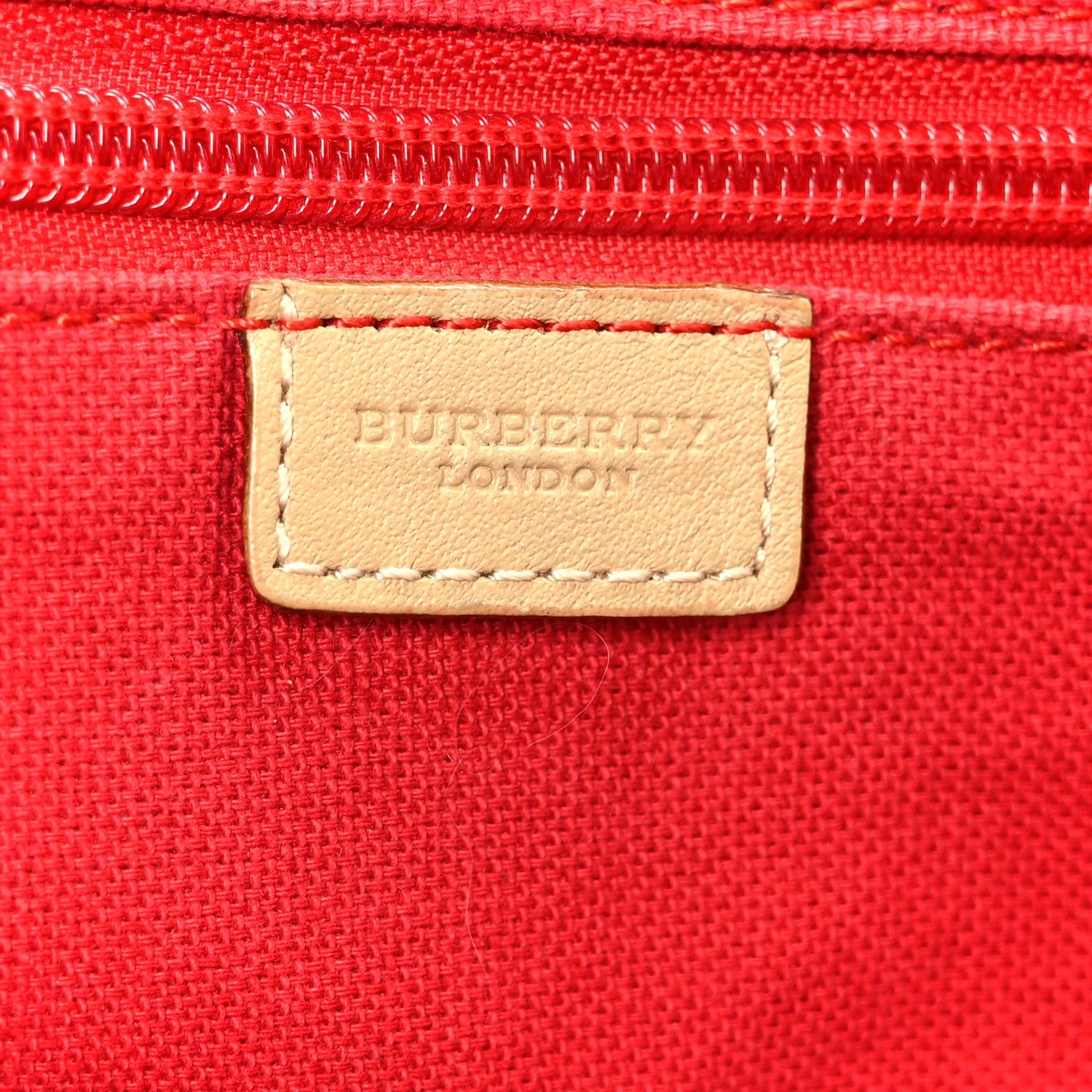 Vintage Check Tote Red