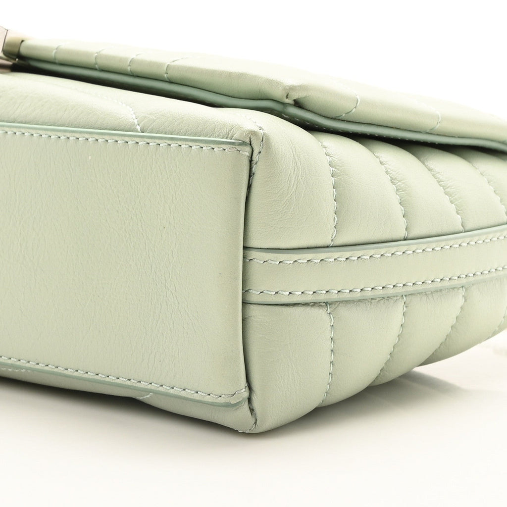 Calfskin Quilted Small 4G Shoulder Bag Light Green
