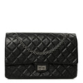 Aged Calfskin Quilted 2.55 Reissue 226 Flap Black