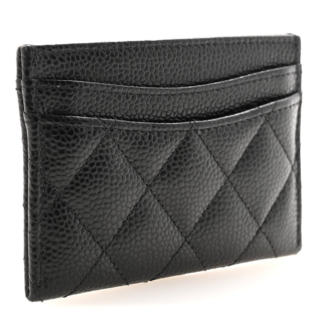 Caviar Quilted  Holder Black