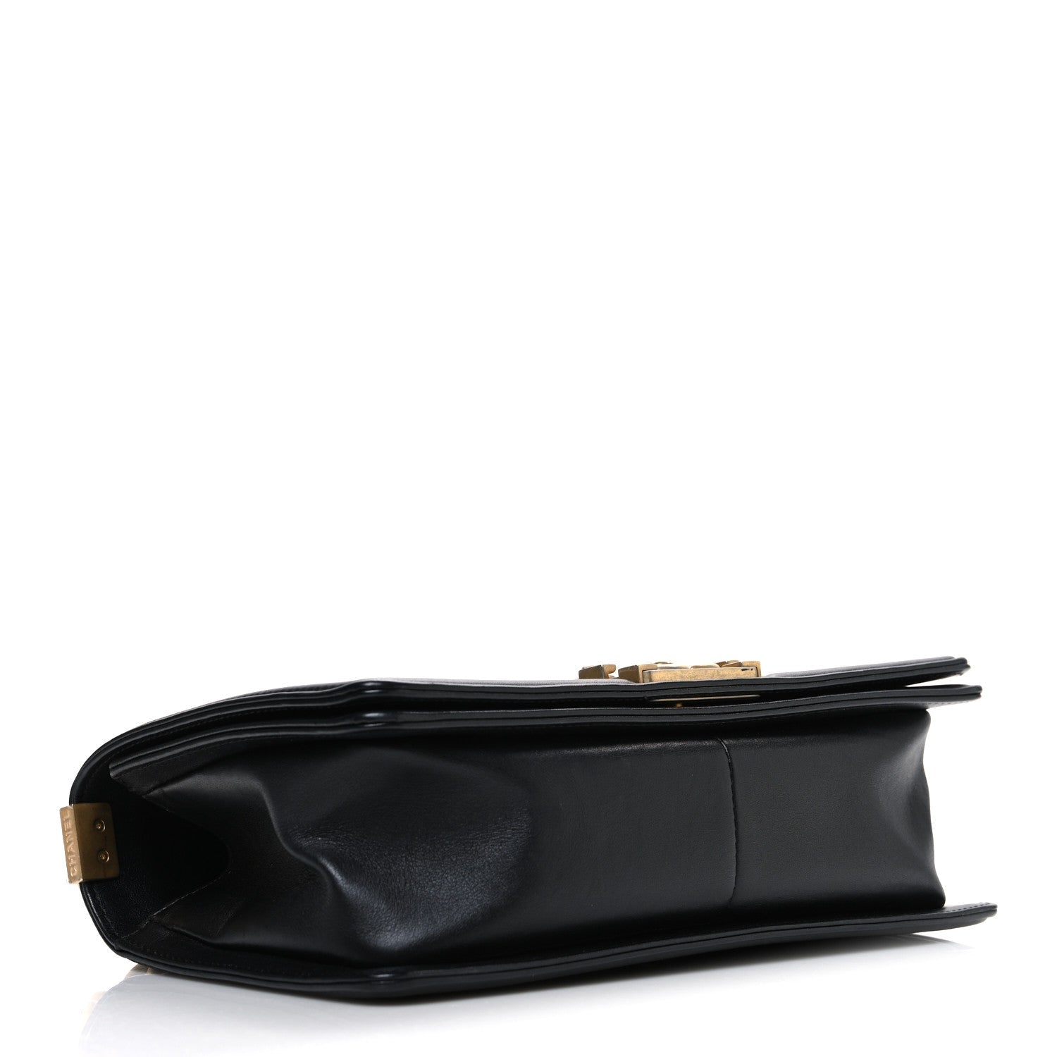 Calfskin Quilted Medium Boy Flap Black