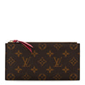 Monogram Felicie Chain Wallet Zippered Insert Fuchsia