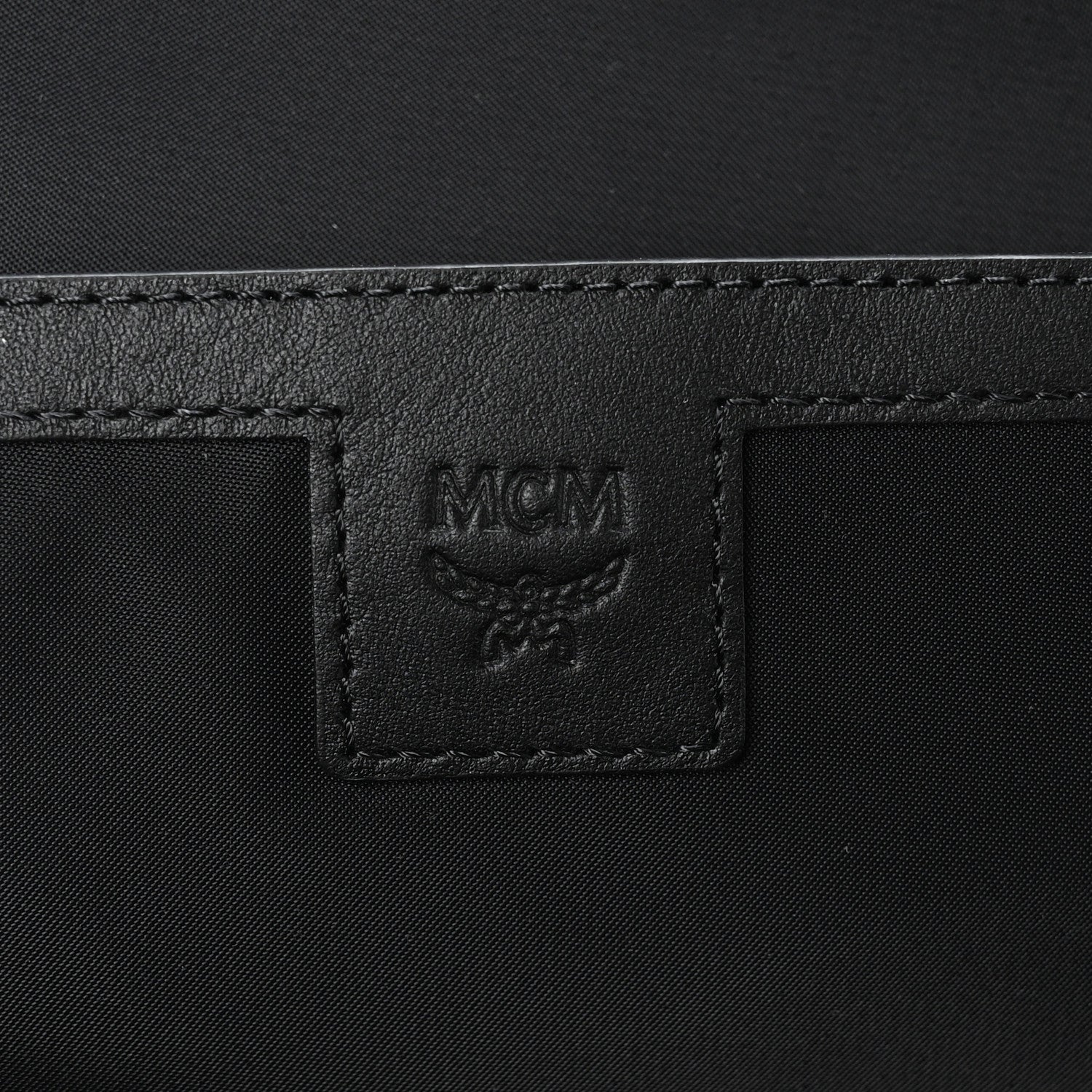 Cubic Monogram Medium Backpack Black Yellow