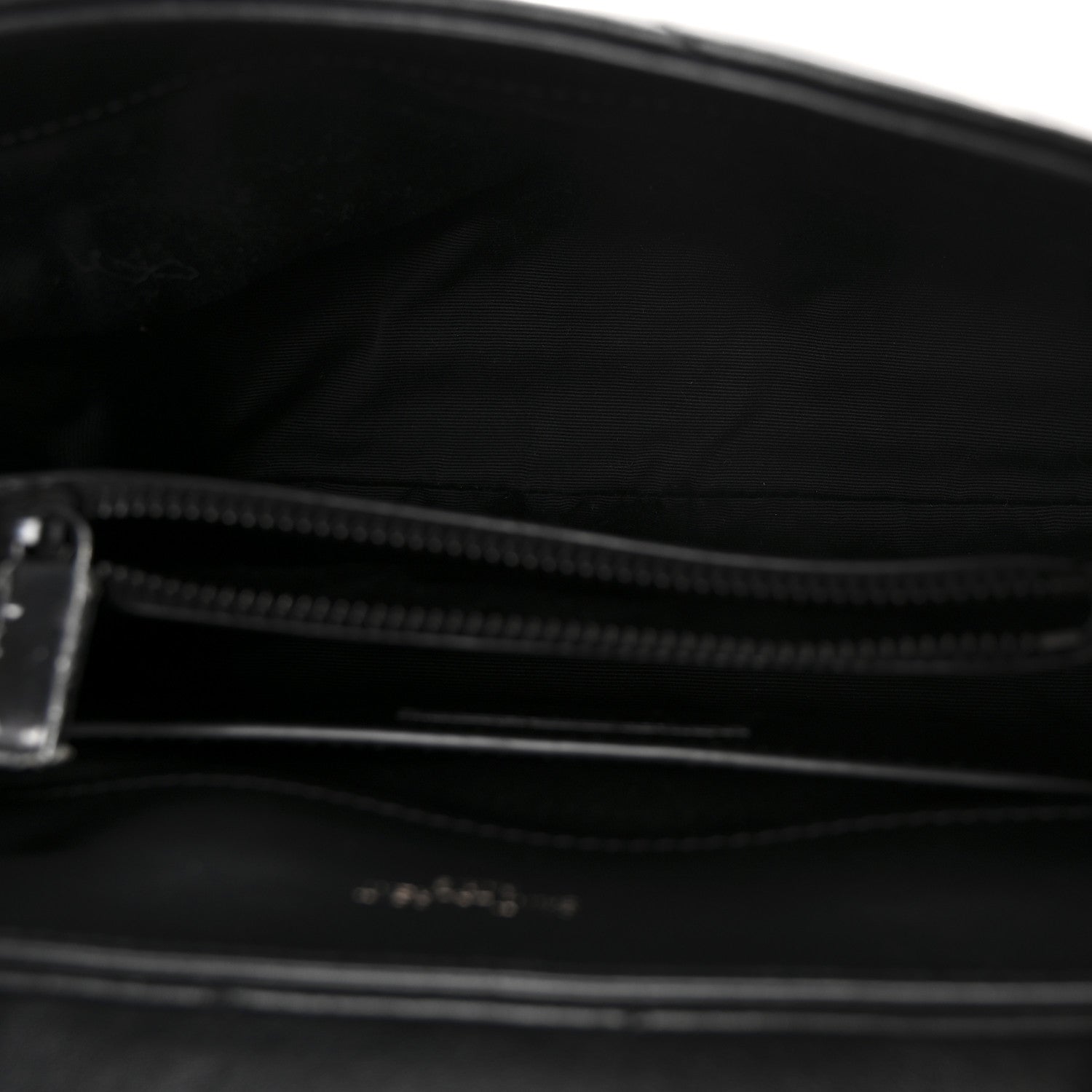 Calfskin Y Quilted Monogram Monochrome Small Loulou Chain Satchel Black