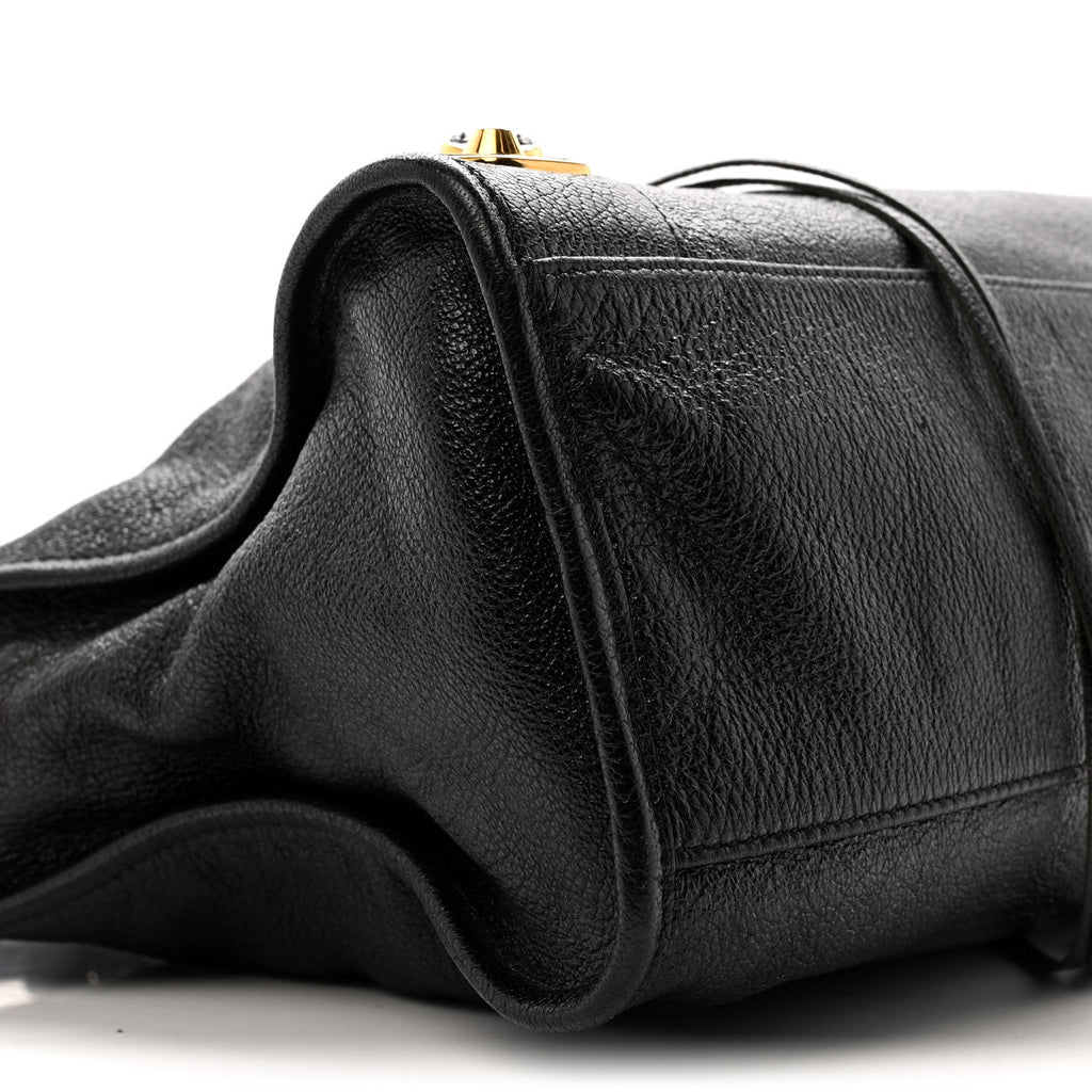 Chevre Gold Metallic Edge Hardware City Black