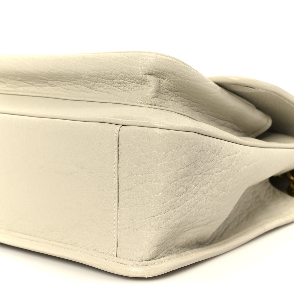 Grained Lambskin Monogram Large Niki Chain Satchel Crema Soft