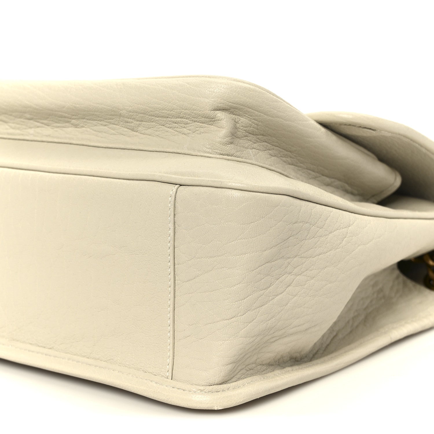 Grained Lambskin Monogram Large Niki Chain Satchel Crema Soft