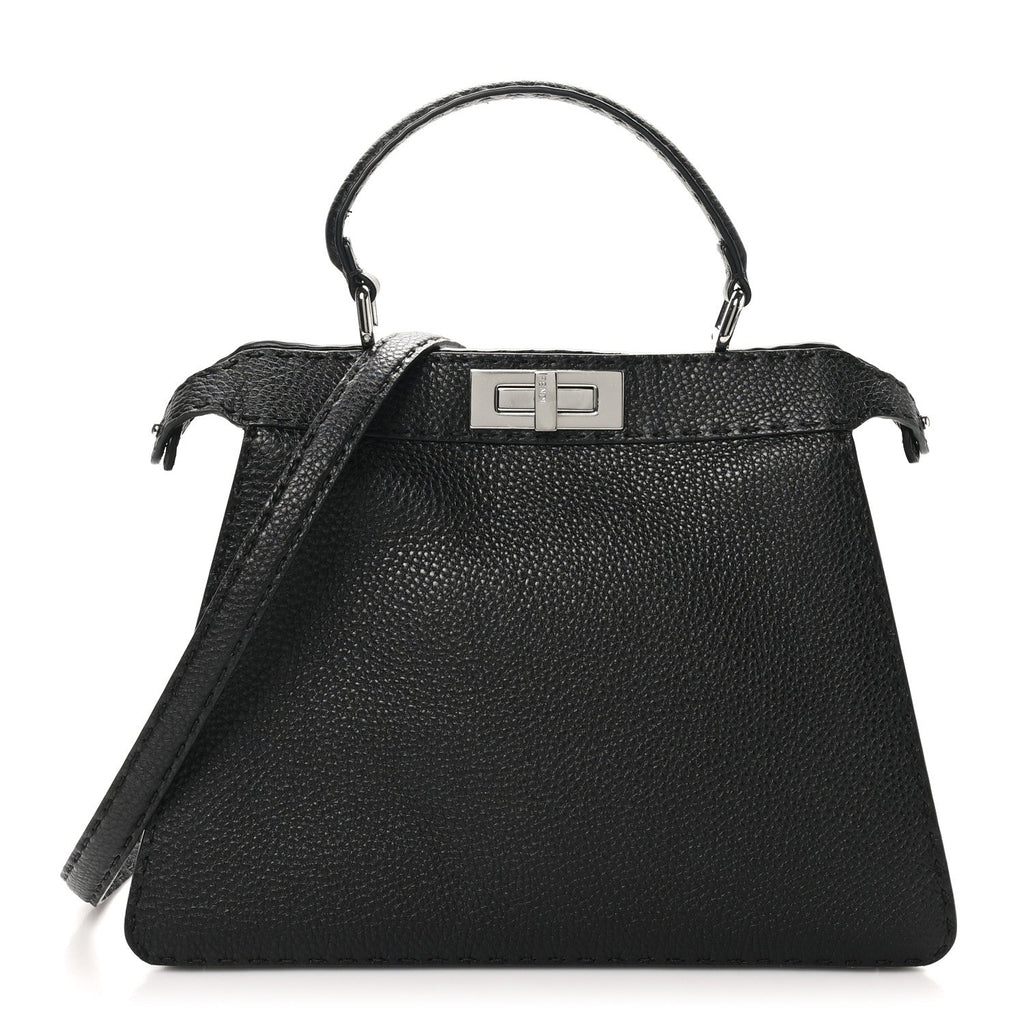 Cuoio Romano Selleria Chamois Medium Peekaboo I SEE U Satchel Black Camel Sunflower