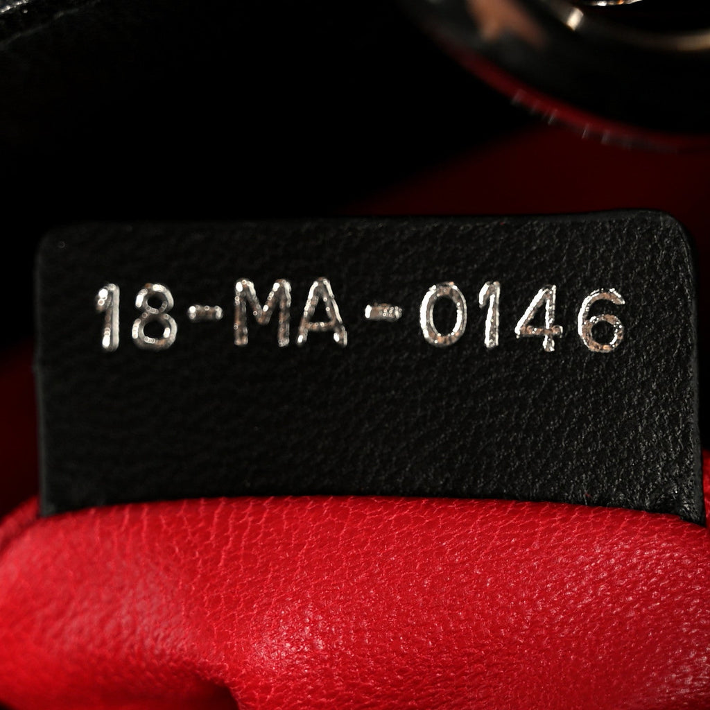 Lambskin Cannage Mini Lady Dior Black