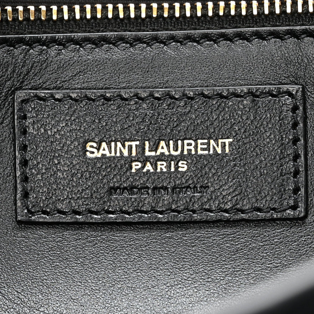 Suede Monogram Tassel Kate 99 Baguette Bag Black