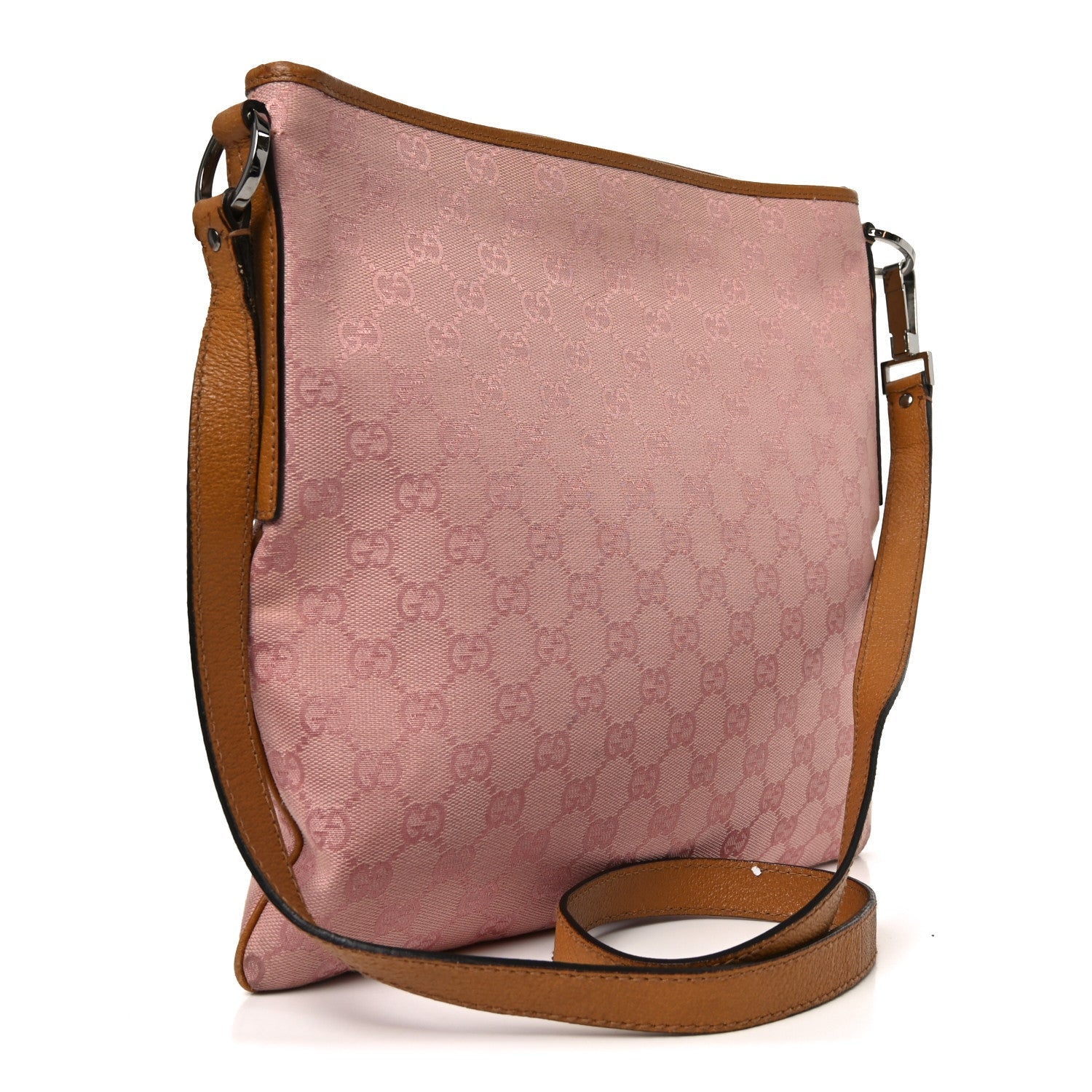 Monogram Flat Messenger Bag Pink