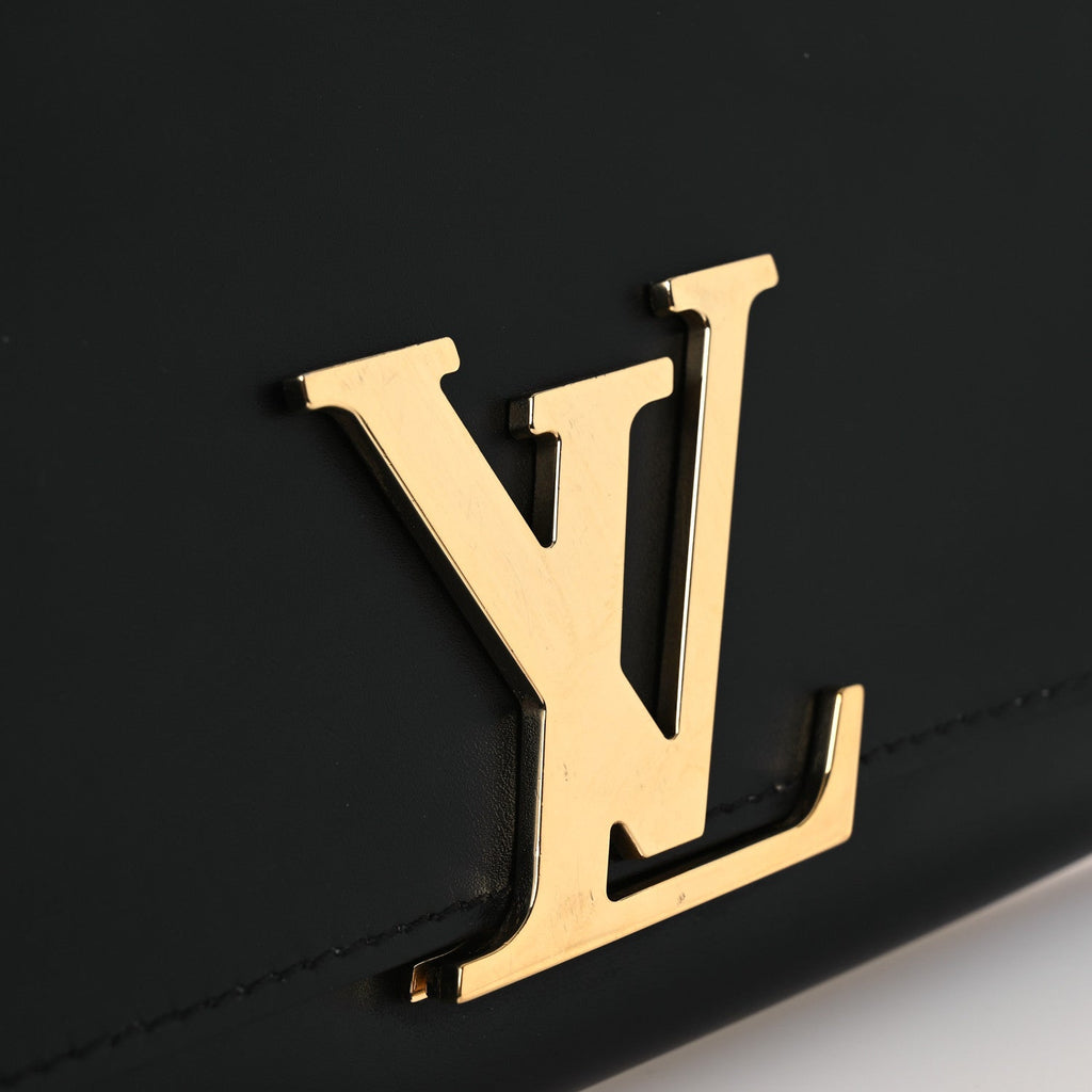 Calfskin Chain Louise MM Black