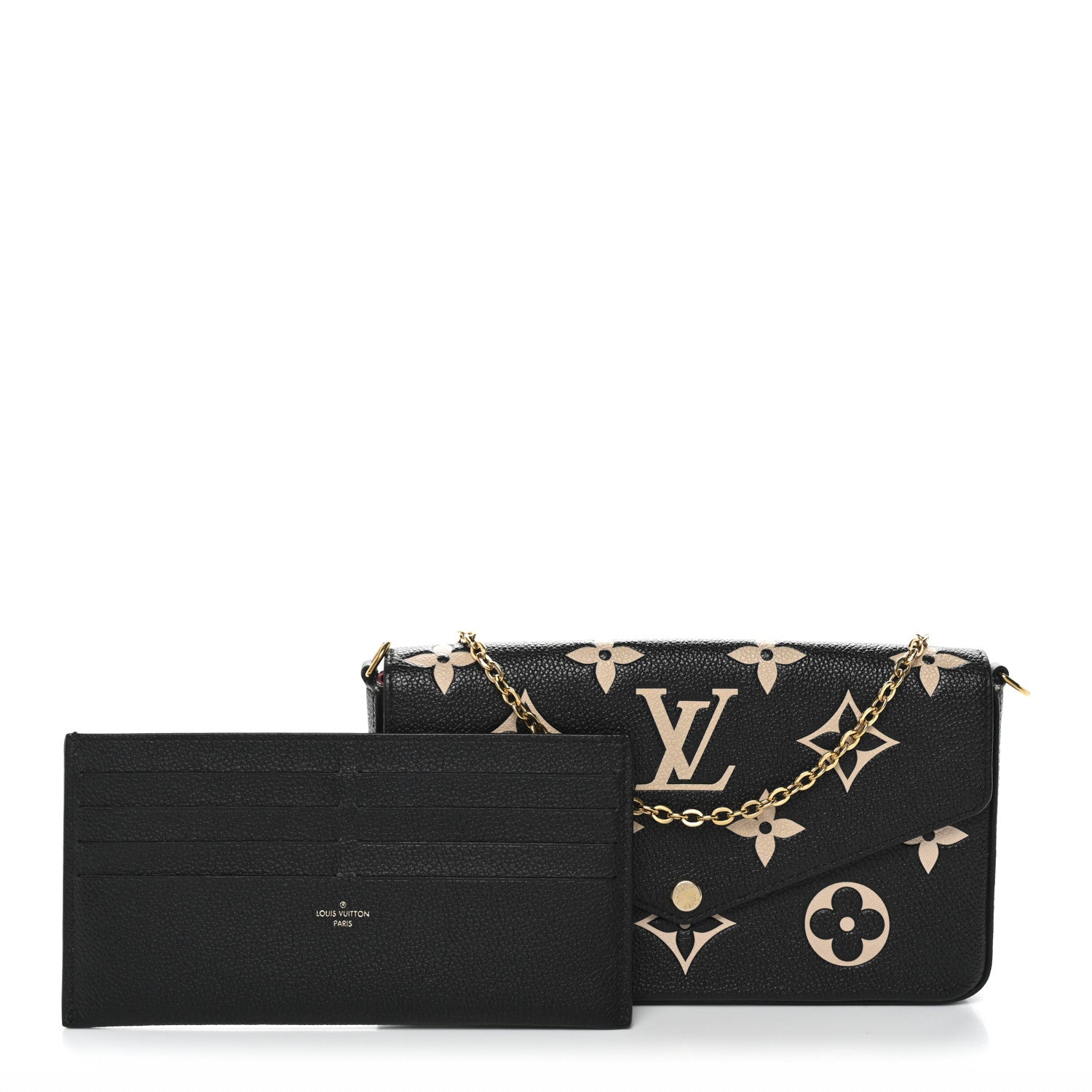 Empreinte Monogram Giant Felicie Pochette Black Beige