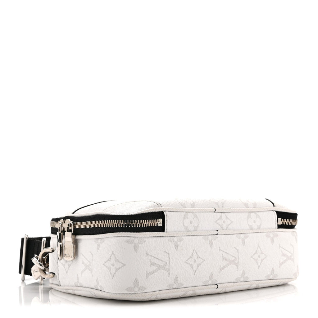 Taiga Monogram Alpha Messenger Optic White
