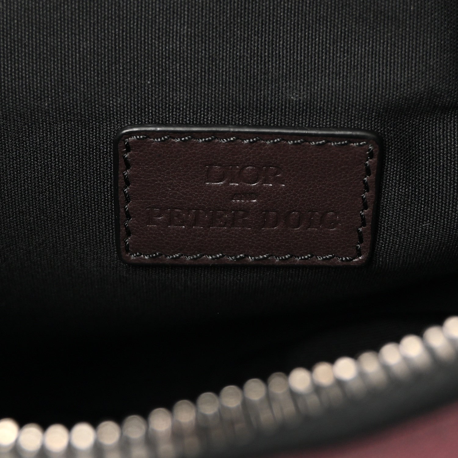 X PETER DOIG Denim Camouflage Saddle Bag Brown