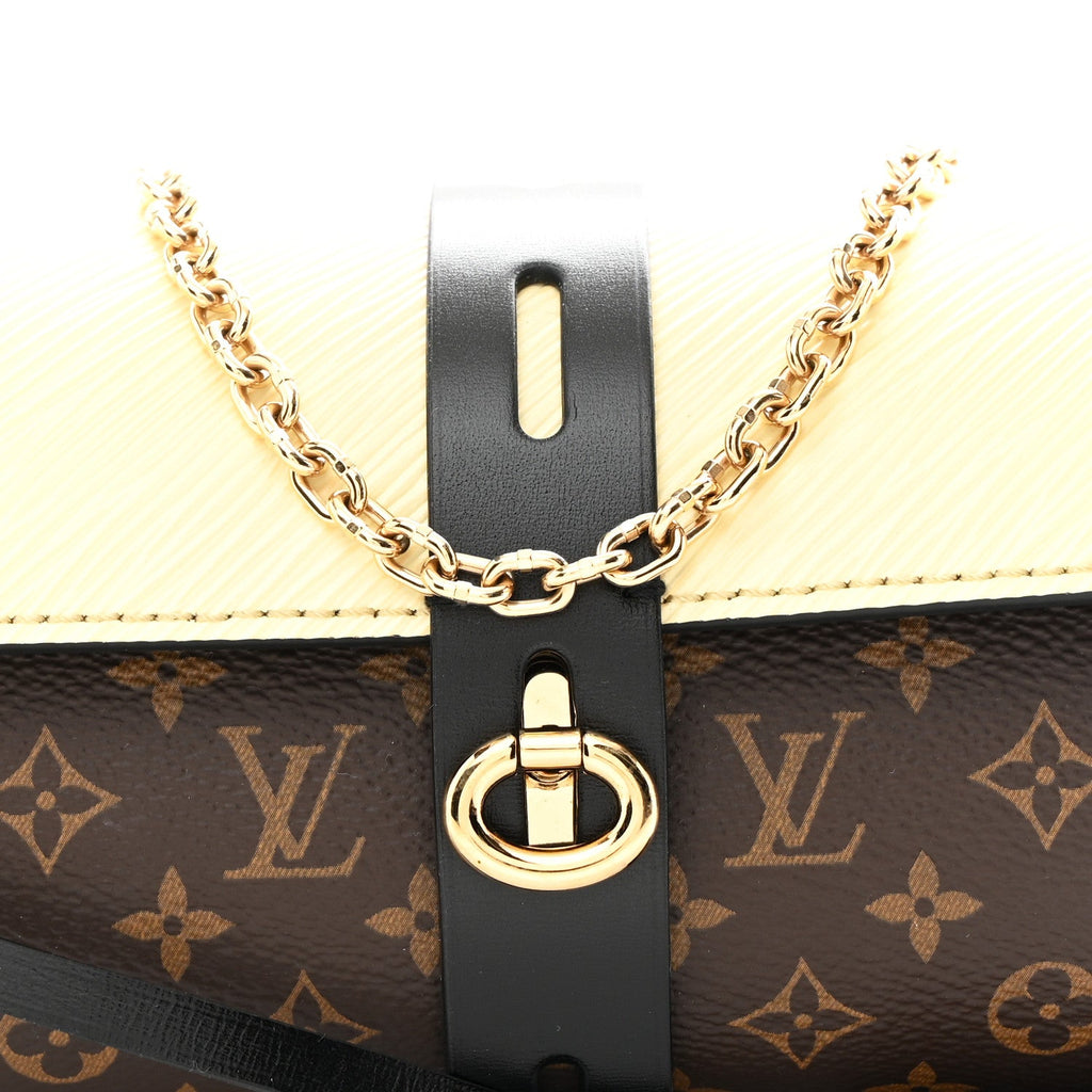 Epi Monogram Glasses Case White