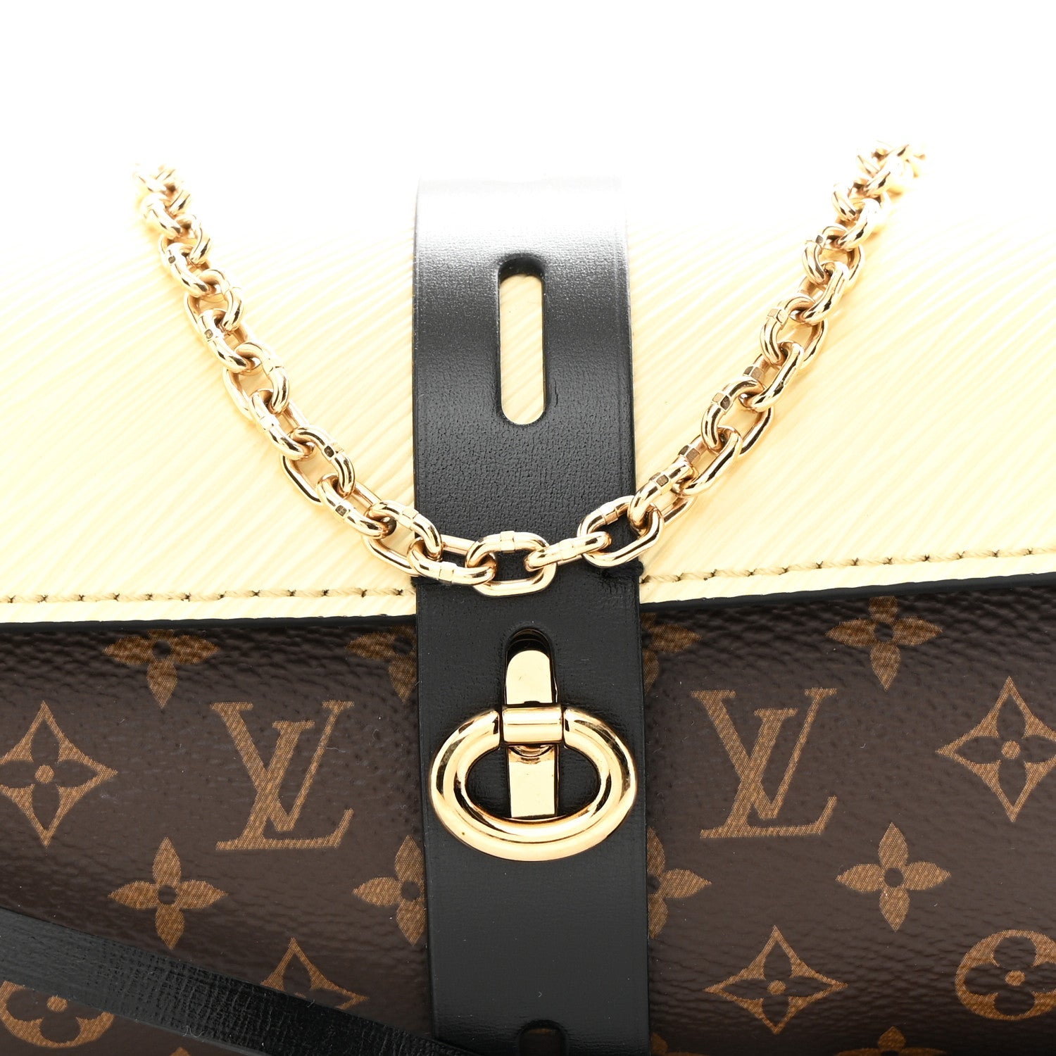 Epi Monogram Glasses Case White
