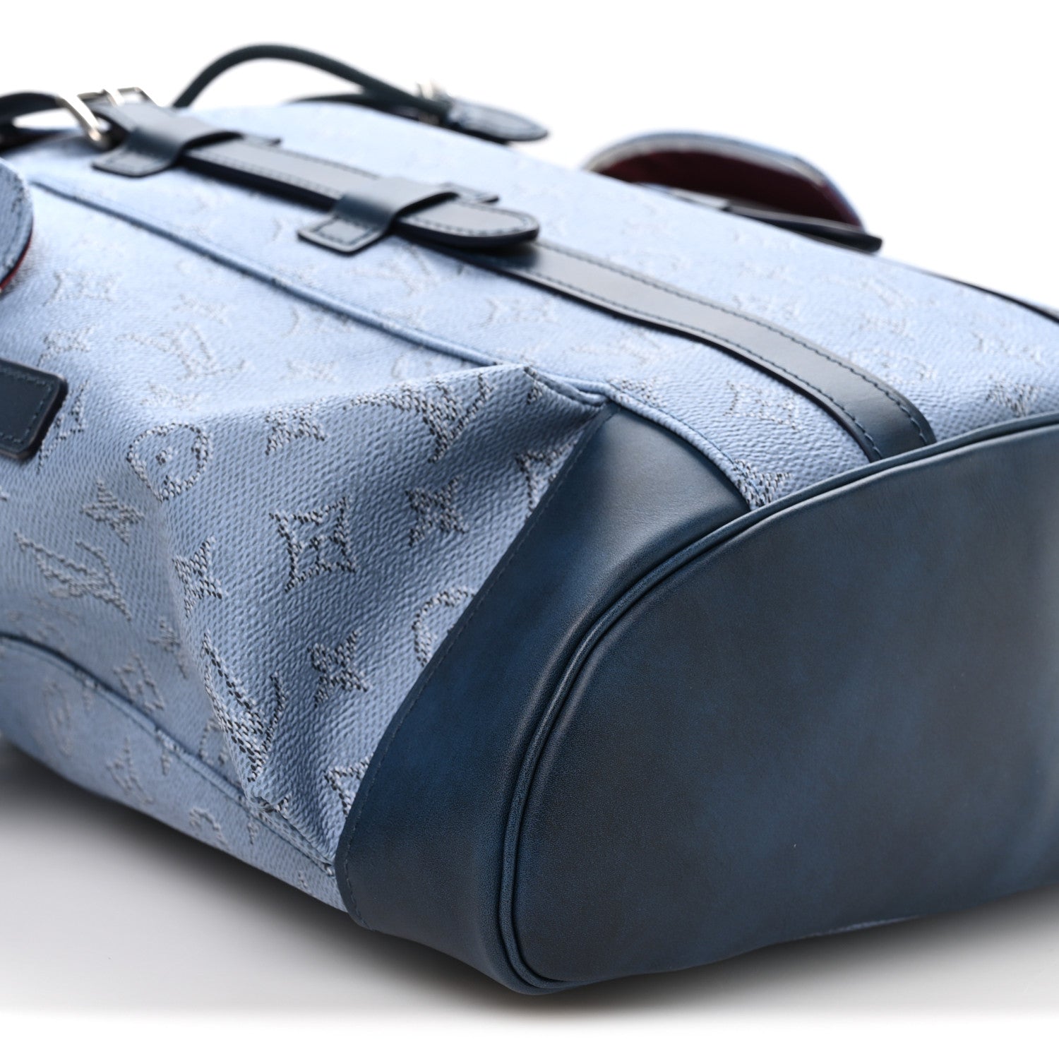 Monogram Heritage Christopher Backpack MM Blue