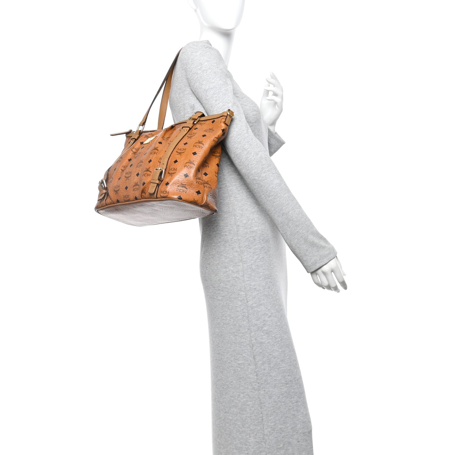 Visetos Medium Essentials Shopper Tote Cognac