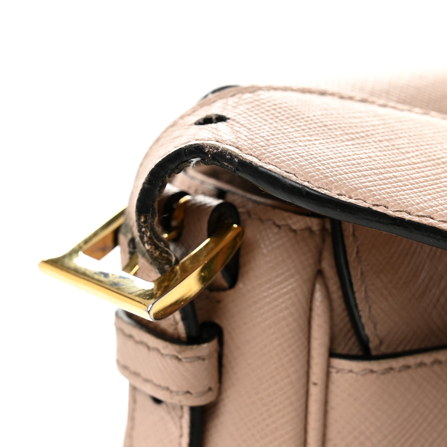 Saffiano Flap Crossbody Cipria