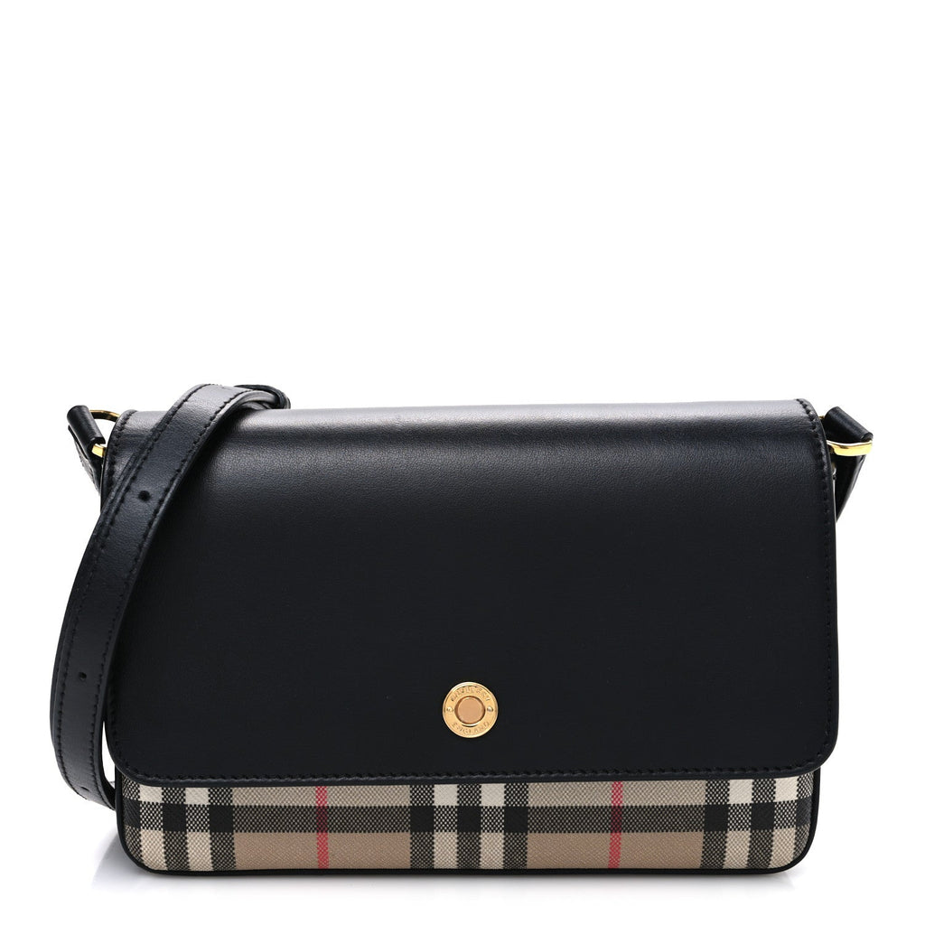 Calfskin Vintage Check New Hampshire Bag Black