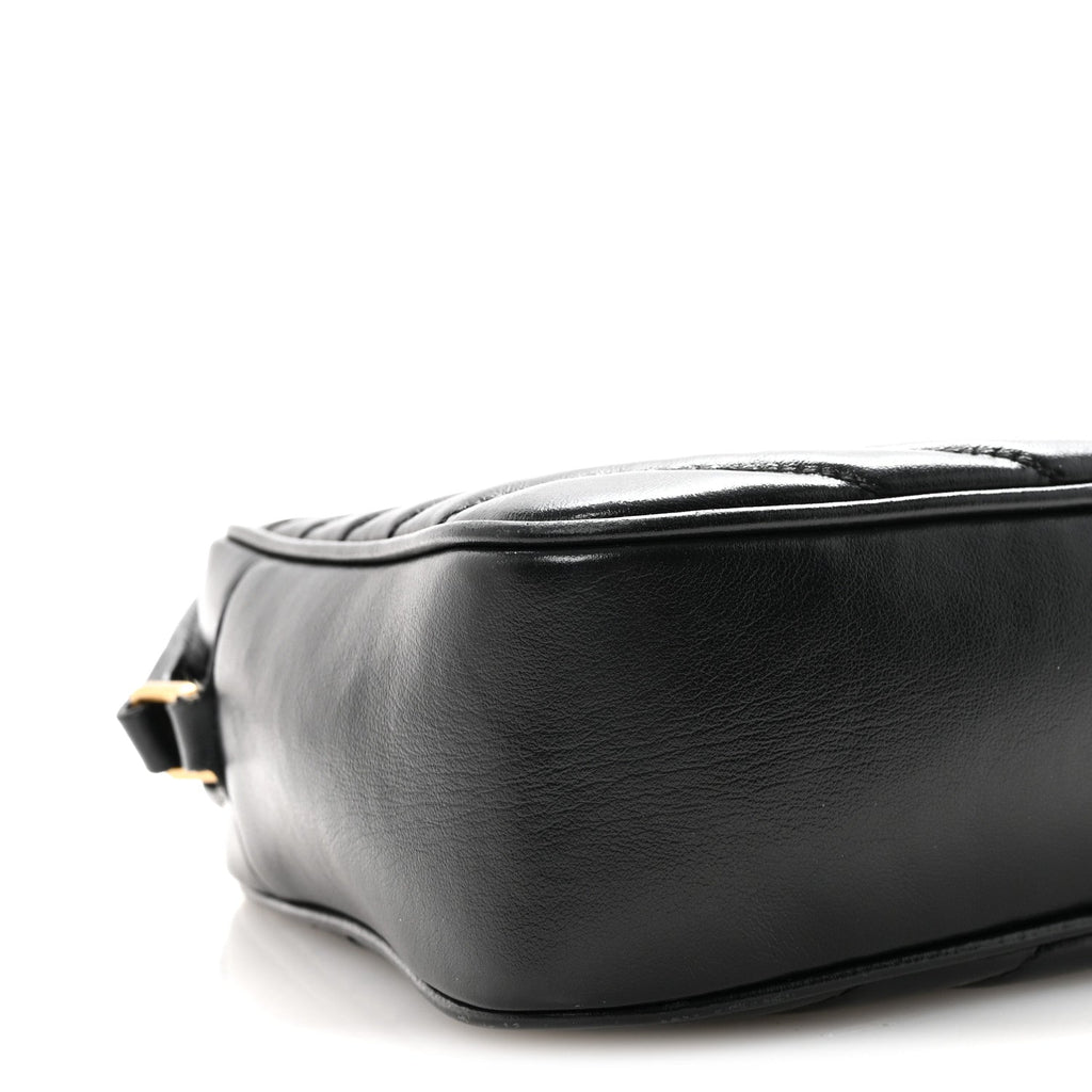 Calfskin Matelasse Monogram Lou Camera Bag Black