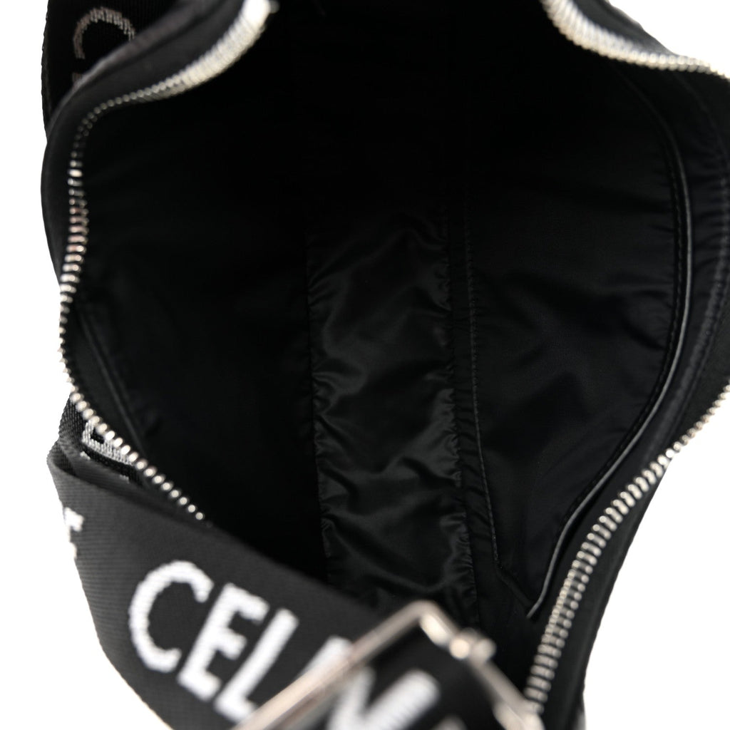 Nylon Ava Shoulder Bag Black