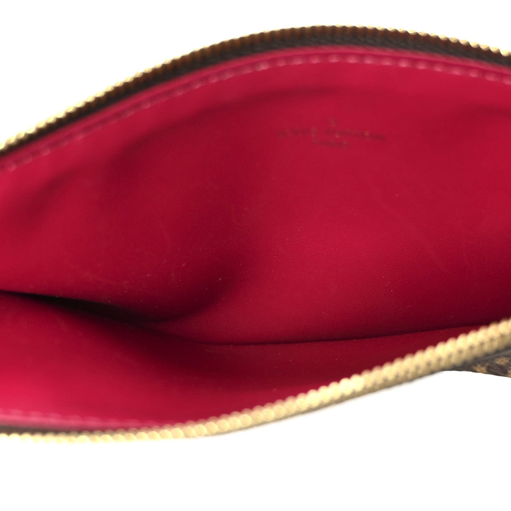 Monogram Pochette Felicie Chain Wallet Fuchsia