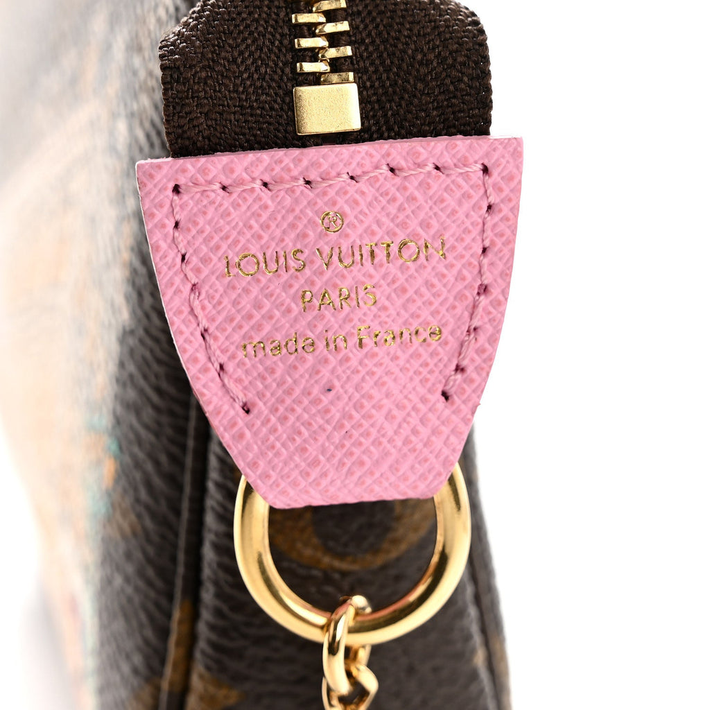 Monogram 2022 Christmas Animation Paris Mini Pochette Accessories Pink